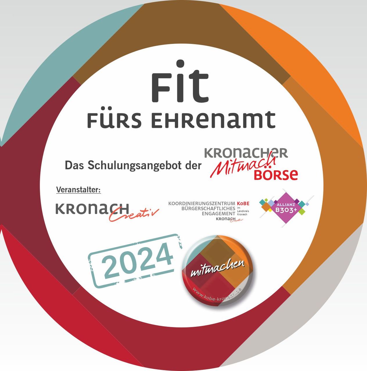 FIT FÜRS EHRENAMT – DAS SCHULUNGSANGEBOT DER KRONACHER MITMACHBÖRSE 2024