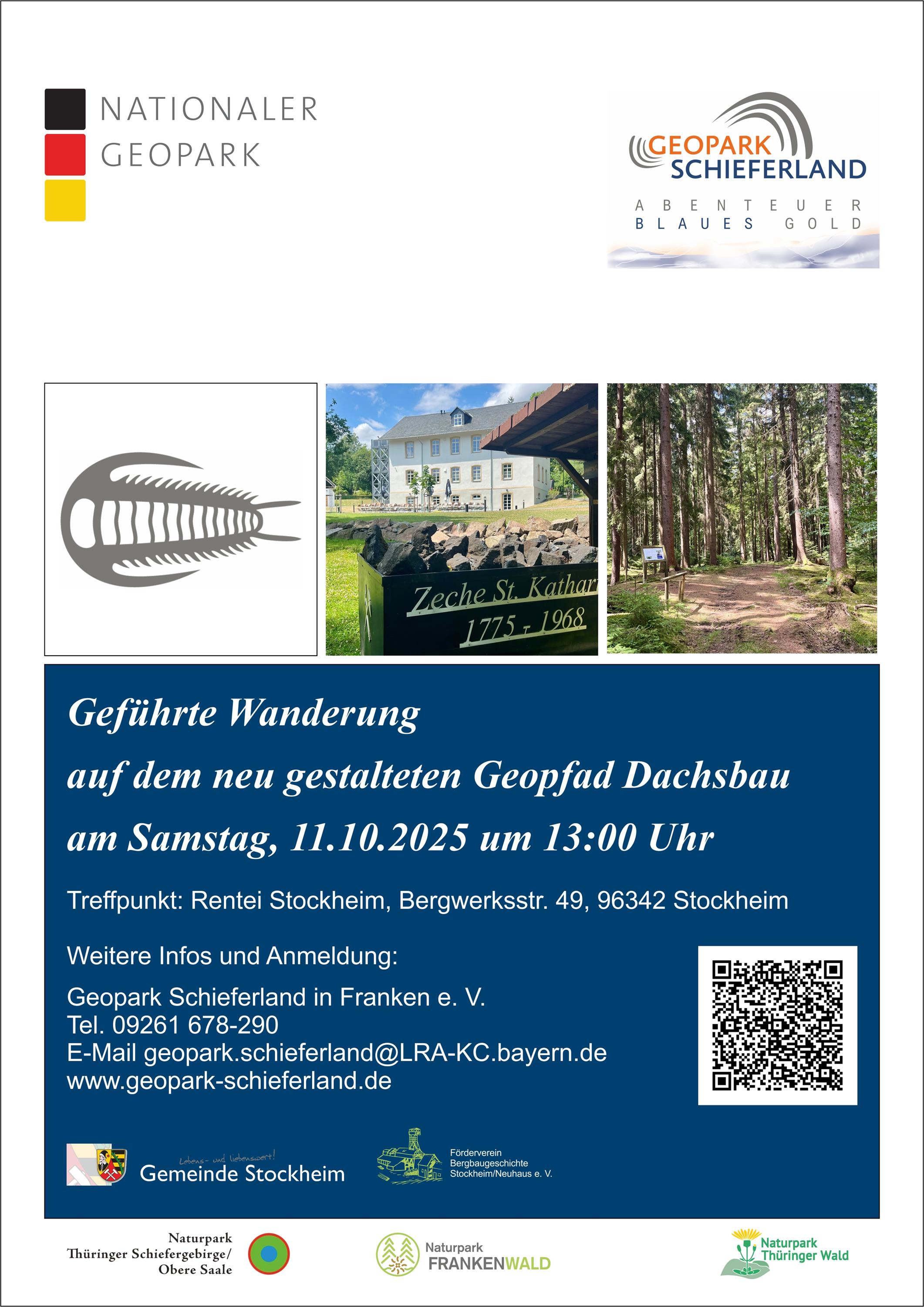 Geführte Wanderung auf dem neu gestalteten Geopfad Dachsbau