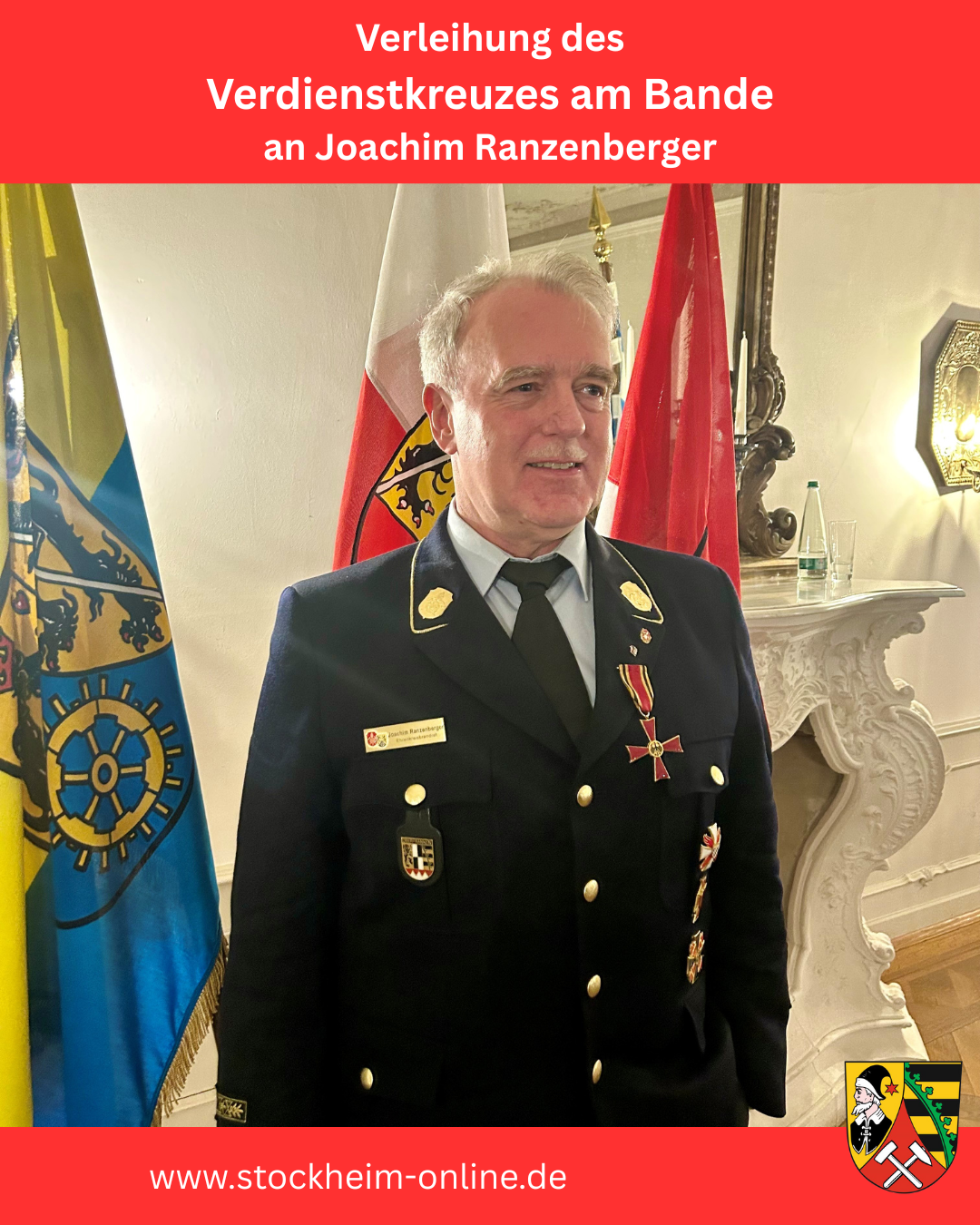 Joachim Ranzenberger erhält das Bundesverdienstkreuz am Bande